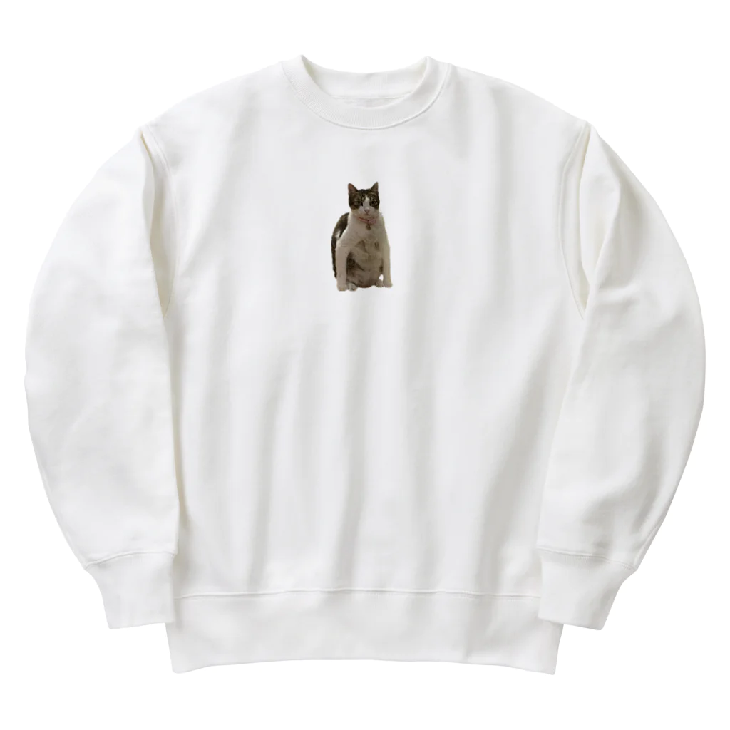 ちゃんかなの親知らずのニャンピョウ的なキューチ Heavyweight Crew Neck Sweatshirt