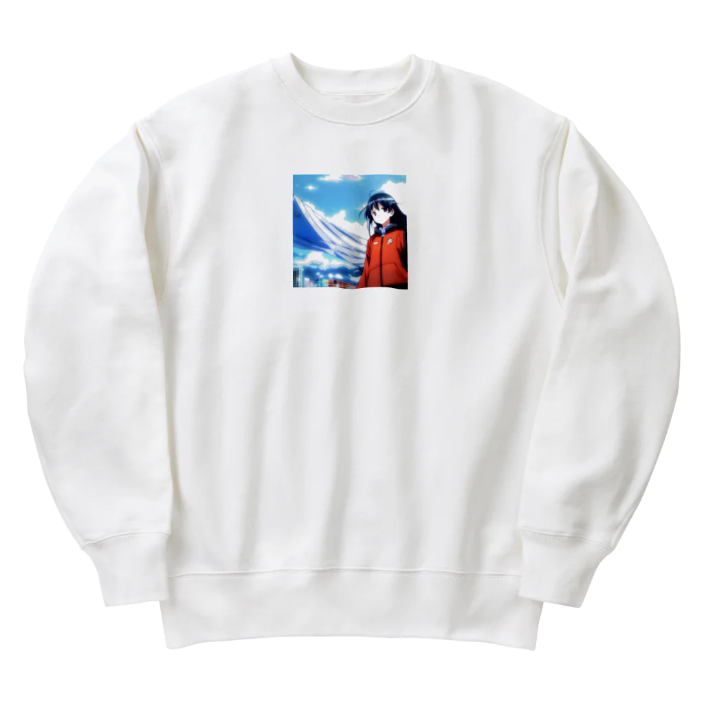 バーチャルライフ。のバーチャル少女 Heavyweight Crew Neck Sweatshirt