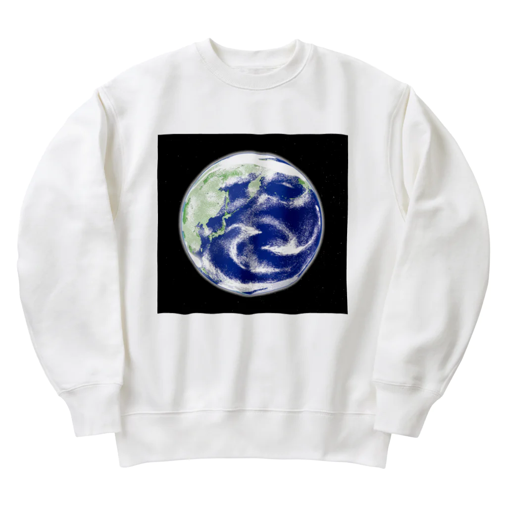 soundmobuの地球と星たち Heavyweight Crew Neck Sweatshirt