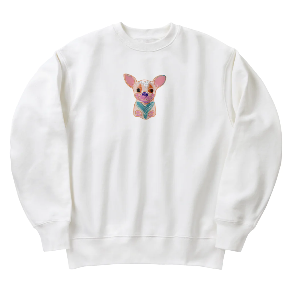 チワワ愛好家ショップの恋におちたチワワの物語 Heavyweight Crew Neck Sweatshirt