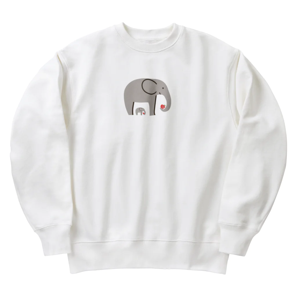 h@ruのぞうさん親子 Heavyweight Crew Neck Sweatshirt