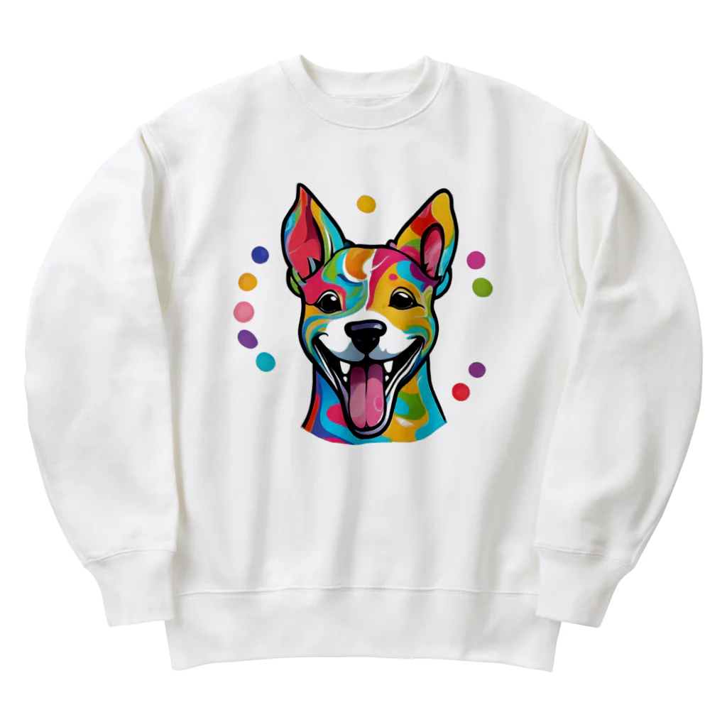 ハッピー・ディライト・ストアの癒しの犬グッズ Heavyweight Crew Neck Sweatshirt