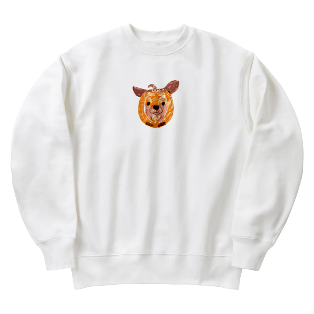 チワワ愛好家ショップのカボチャの宝探し：チワワの大冒険 Heavyweight Crew Neck Sweatshirt