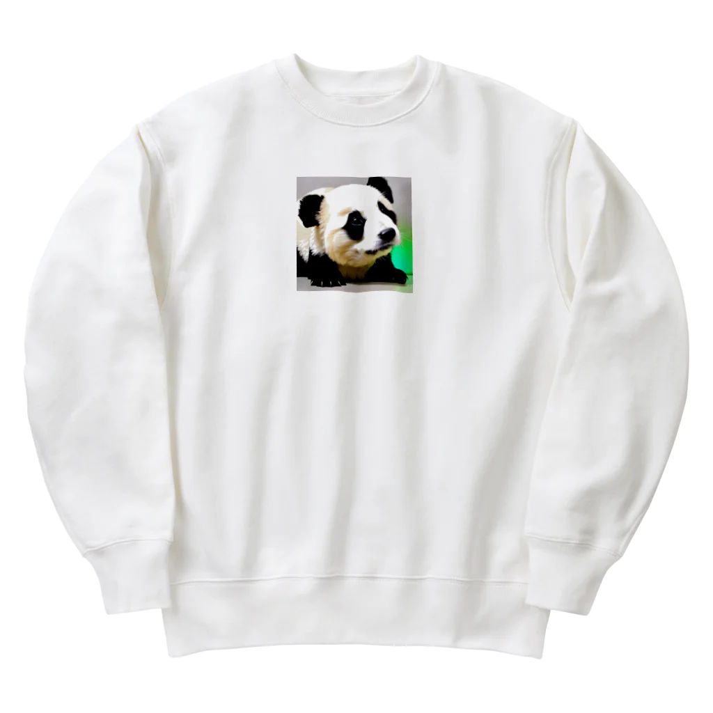 slowlife365のうるうるパンダ Heavyweight Crew Neck Sweatshirt