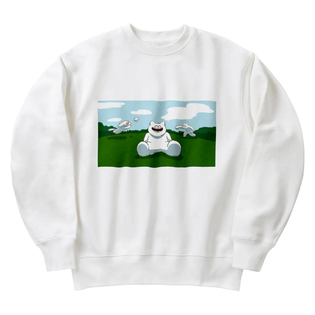 なつごんとなかまの公園で遊ぶ Heavyweight Crew Neck Sweatshirt