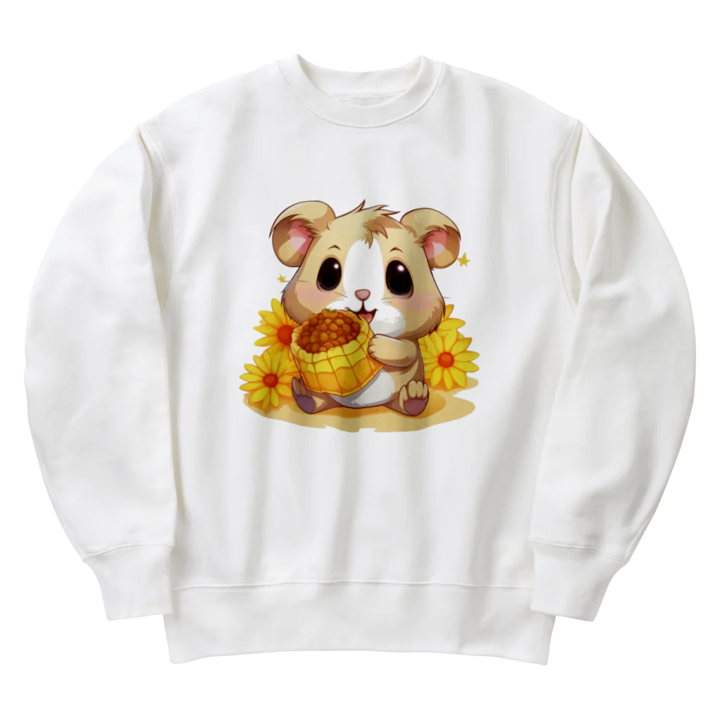 南国のあざらしのはむちゃん Heavyweight Crew Neck Sweatshirt