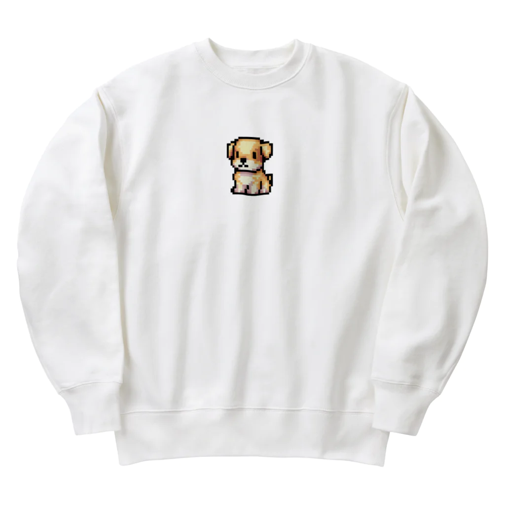 ebizo999のドット絵の子犬 Heavyweight Crew Neck Sweatshirt