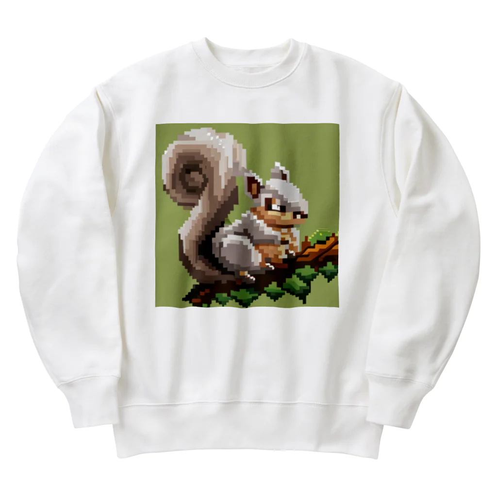 L-USのドット絵のりすくん Heavyweight Crew Neck Sweatshirt