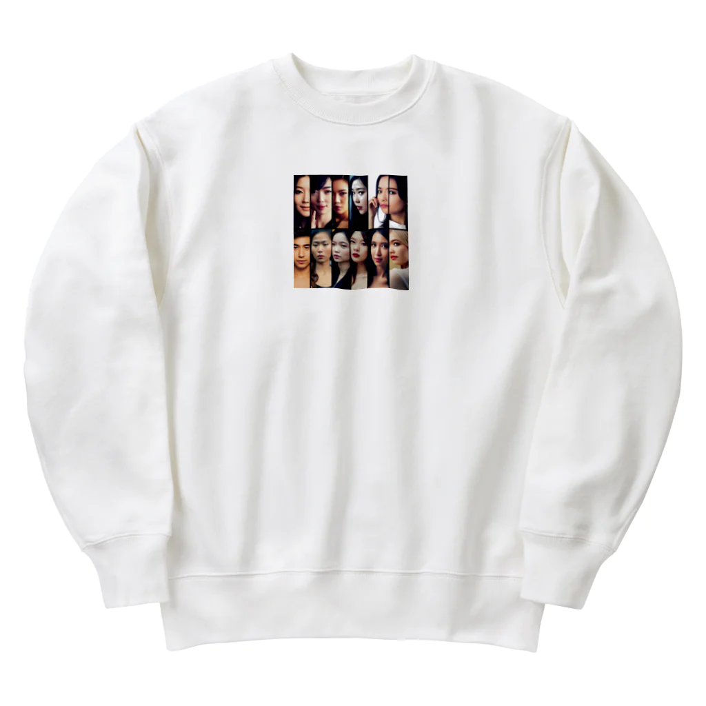 Stylishの女性の瞬間 Heavyweight Crew Neck Sweatshirt