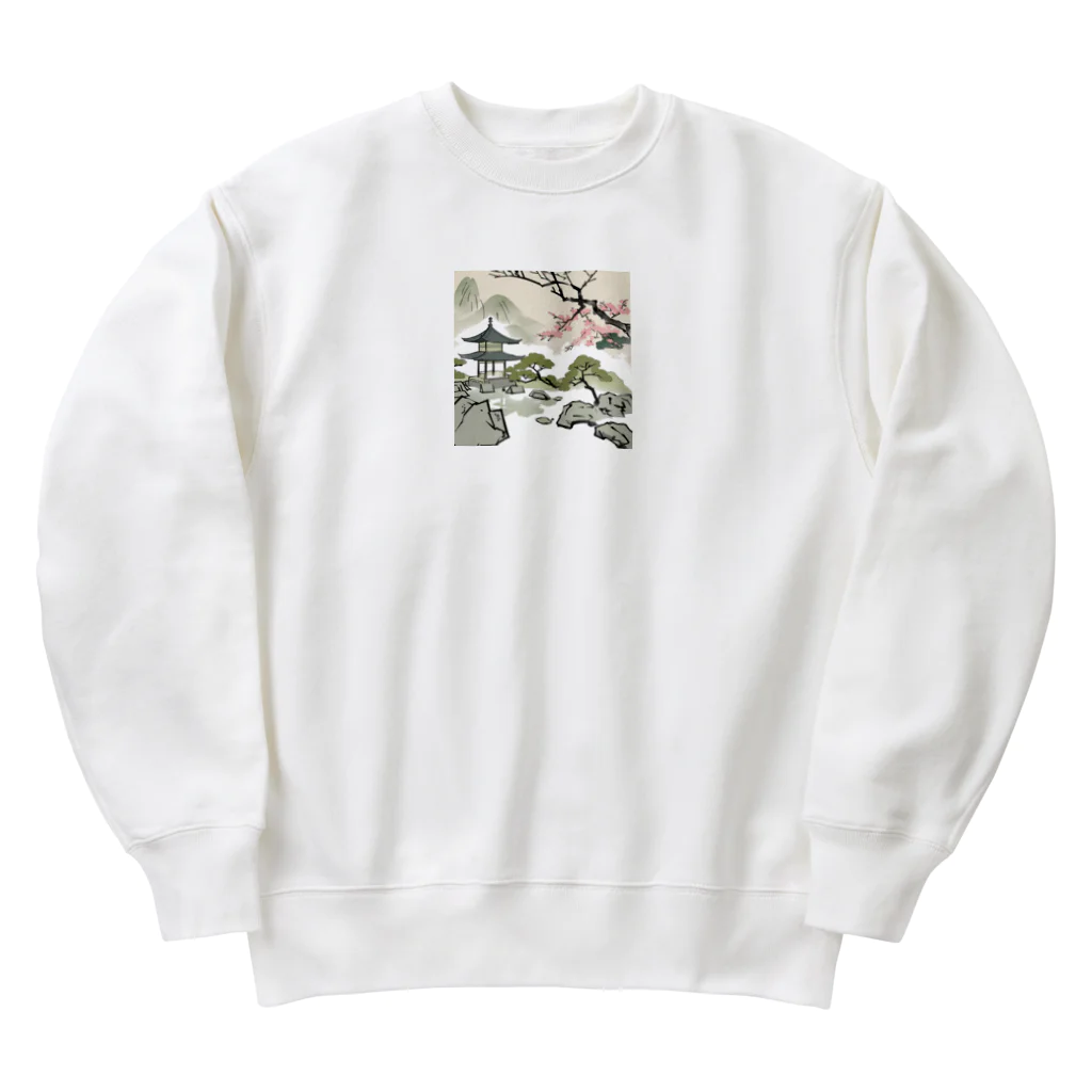 忍者の日本のイラストグッズ Heavyweight Crew Neck Sweatshirt