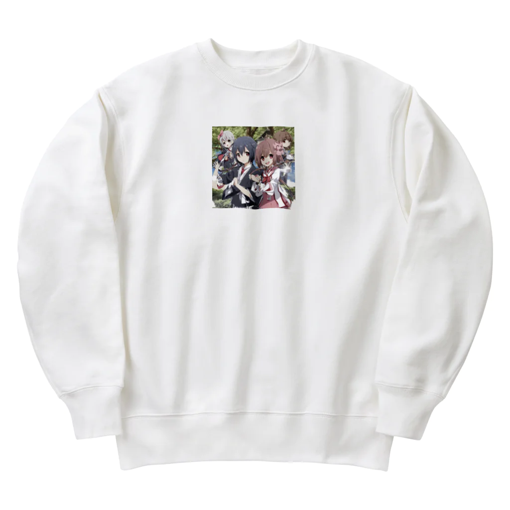 wonderのハイスクール萌え女子 Heavyweight Crew Neck Sweatshirt