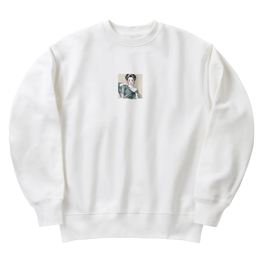 Mori3456のすがた美人 Heavyweight Crew Neck Sweatshirt