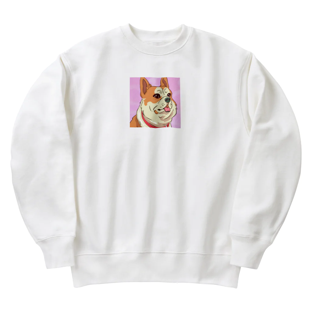 まさのお店の人懐こい犬 Heavyweight Crew Neck Sweatshirt