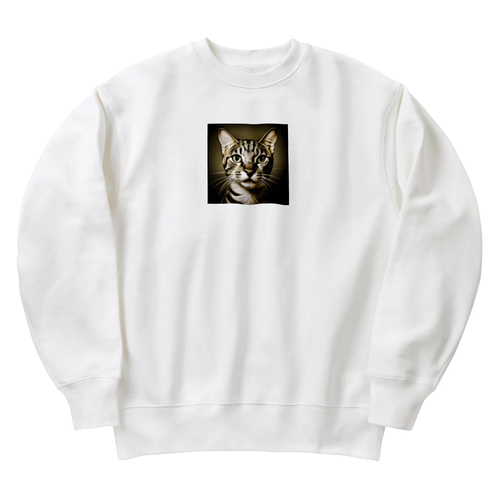 9neko6のサバンナキャット Heavyweight Crew Neck Sweatshirt