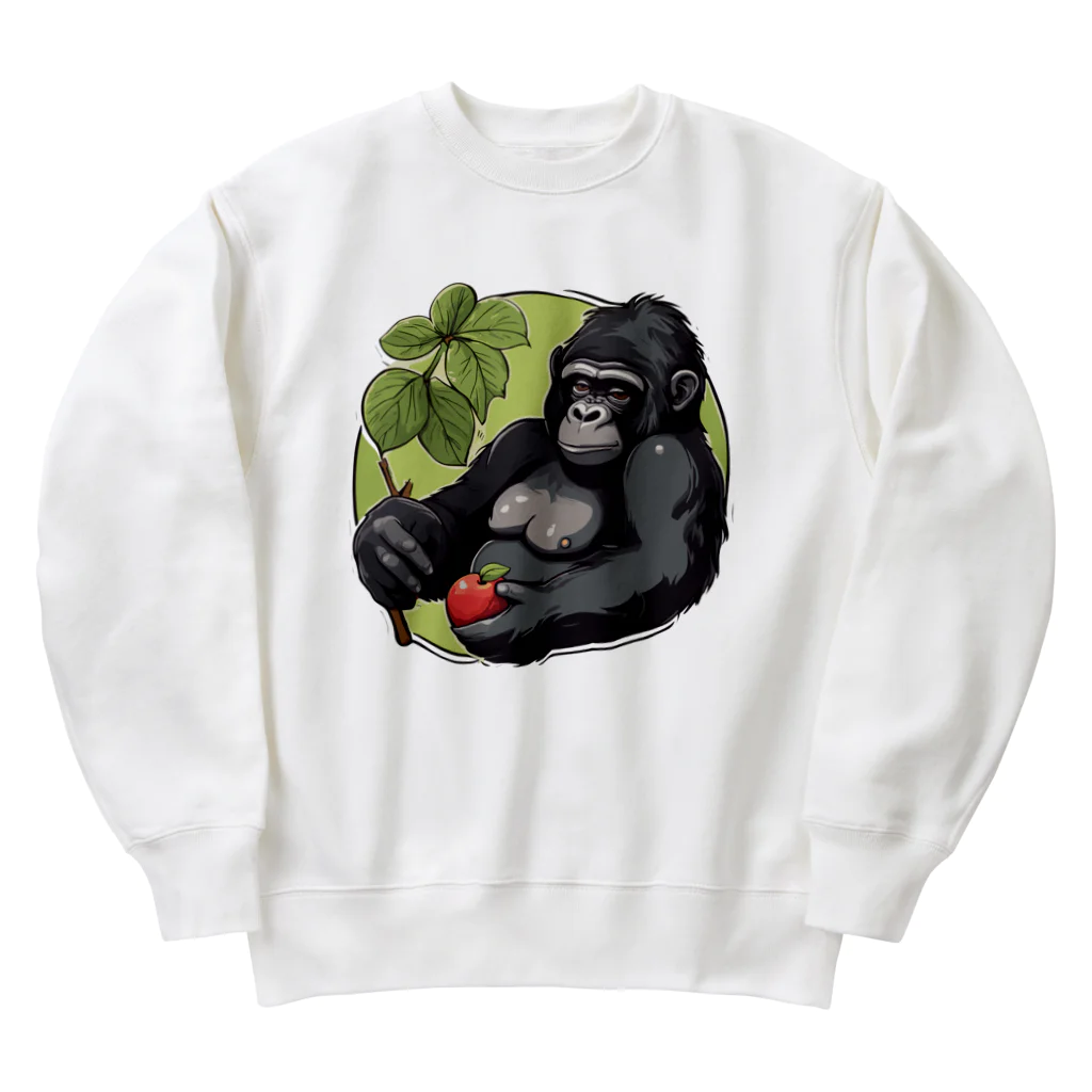 Sticker-Jrのゴリラ「gorugo」の日常 Heavyweight Crew Neck Sweatshirt