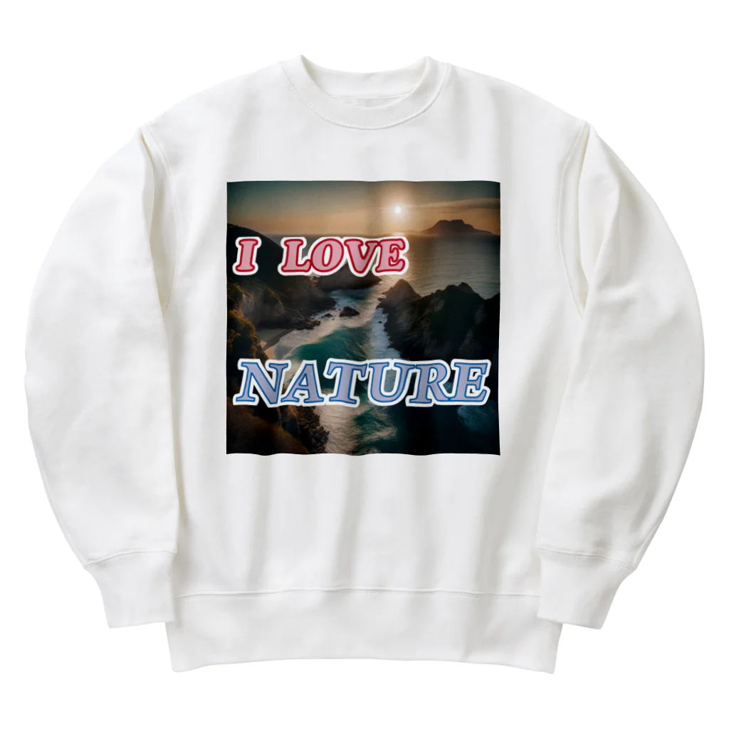 wataru-ingのI LOVE NATURE Heavyweight Crew Neck Sweatshirt