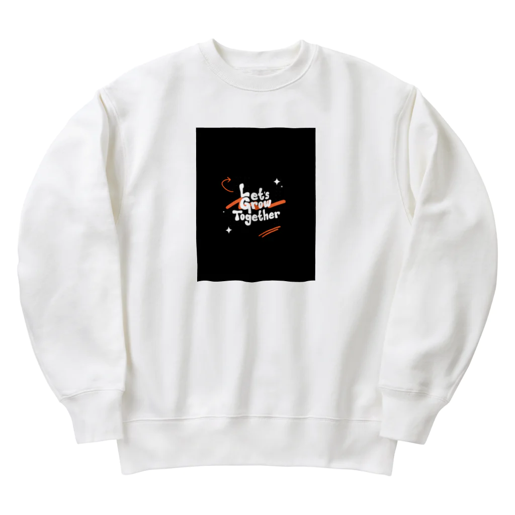 yusaki55maikingのアブストラクトタイポグラフィ Tシャツ Heavyweight Crew Neck Sweatshirt