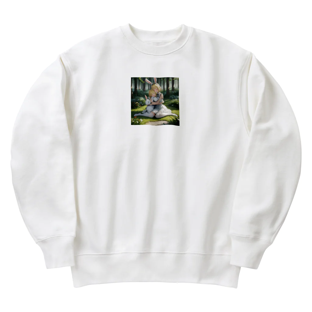 フウマショプの姉妹とうさチャン Heavyweight Crew Neck Sweatshirt