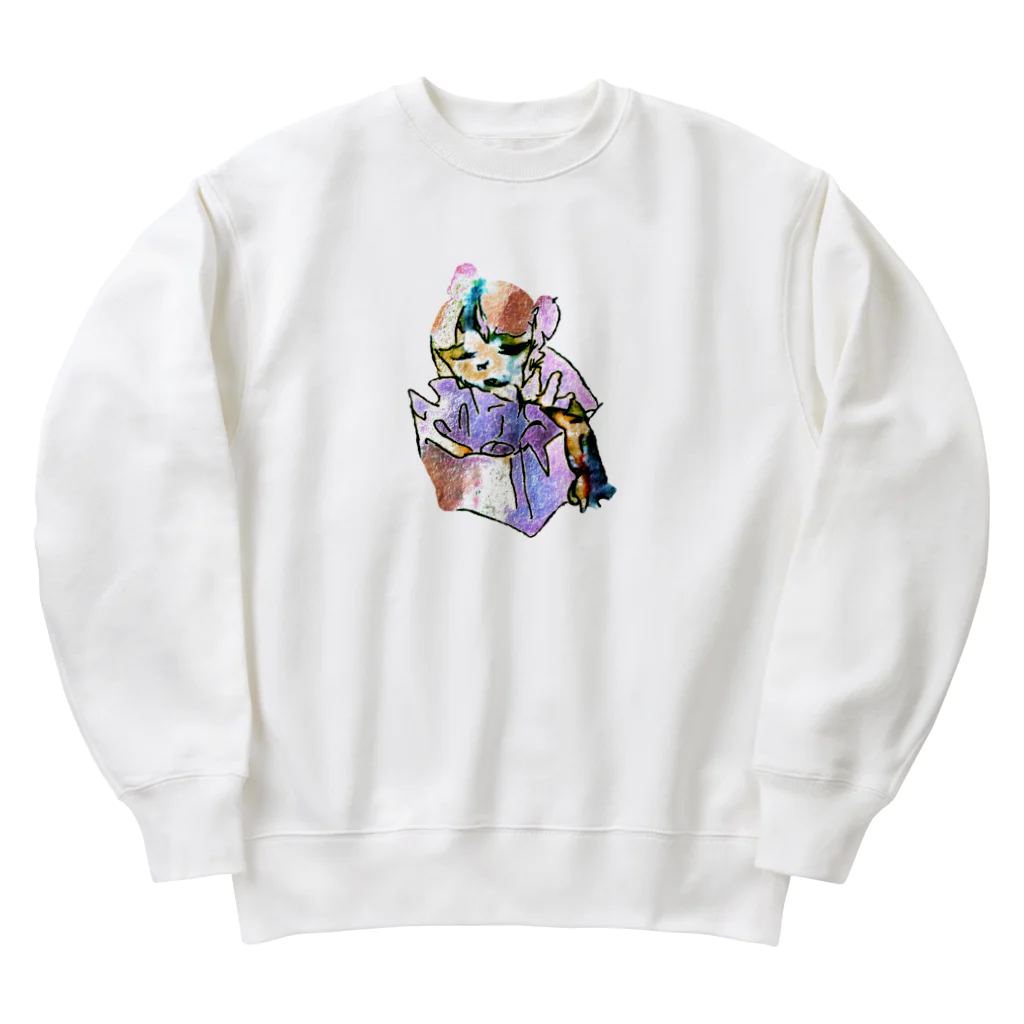 🍩tarojiro(たろじろ) shop🍩の飼いたいけど飼えない Heavyweight Crew Neck Sweatshirt