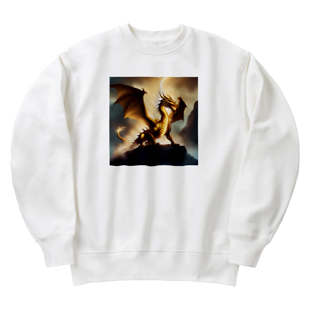 WooKieDooKiee DENのライトニングドラゴン Heavyweight Crew Neck Sweatshirt