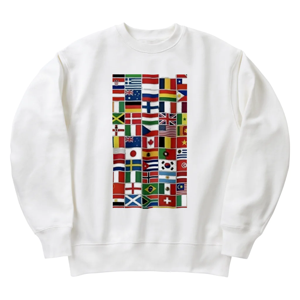 KOUJI NET ORIGINAL SHOPの世界の国旗 Heavyweight Crew Neck Sweatshirt