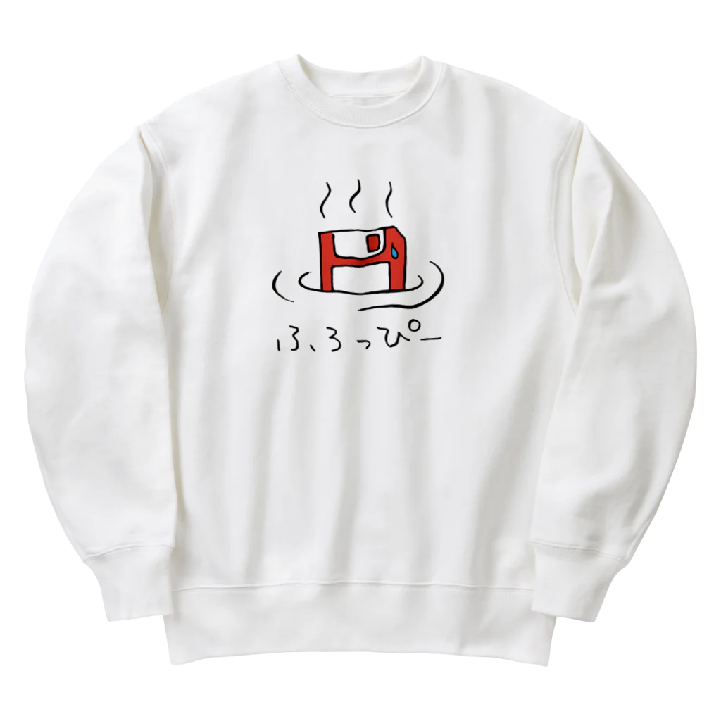 温泉グッズ@ブーさんとキリンの生活のふろっぴー Heavyweight Crew Neck Sweatshirt