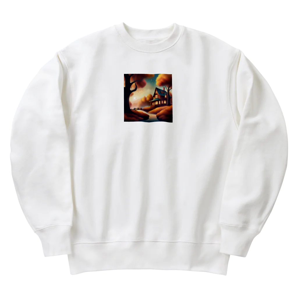 ワンダーワールド・ワンストップの秋の風景 Heavyweight Crew Neck Sweatshirt