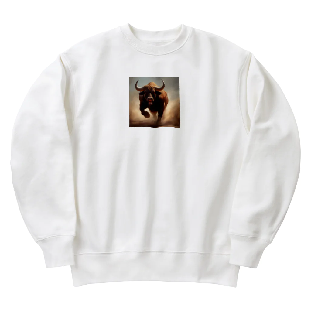 シンゲンの猛牛グッズ Heavyweight Crew Neck Sweatshirt