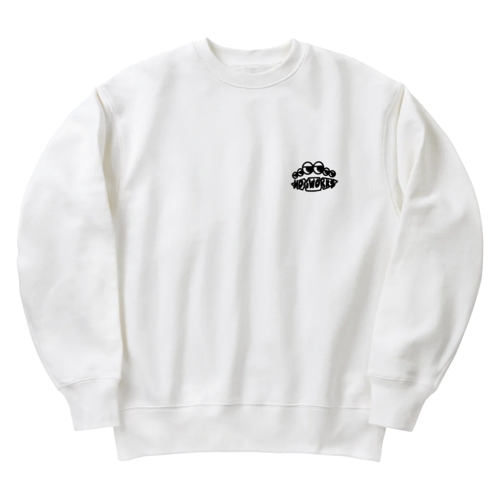 MOG WORK'sの六つ目パンデミック計画 BLACK Heavyweight Crew Neck Sweatshirt