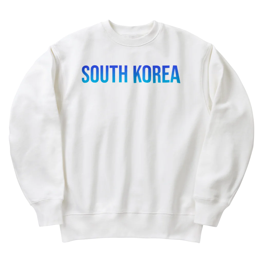 ON NOtEの大韓民国 ロゴブルー Heavyweight Crew Neck Sweatshirt