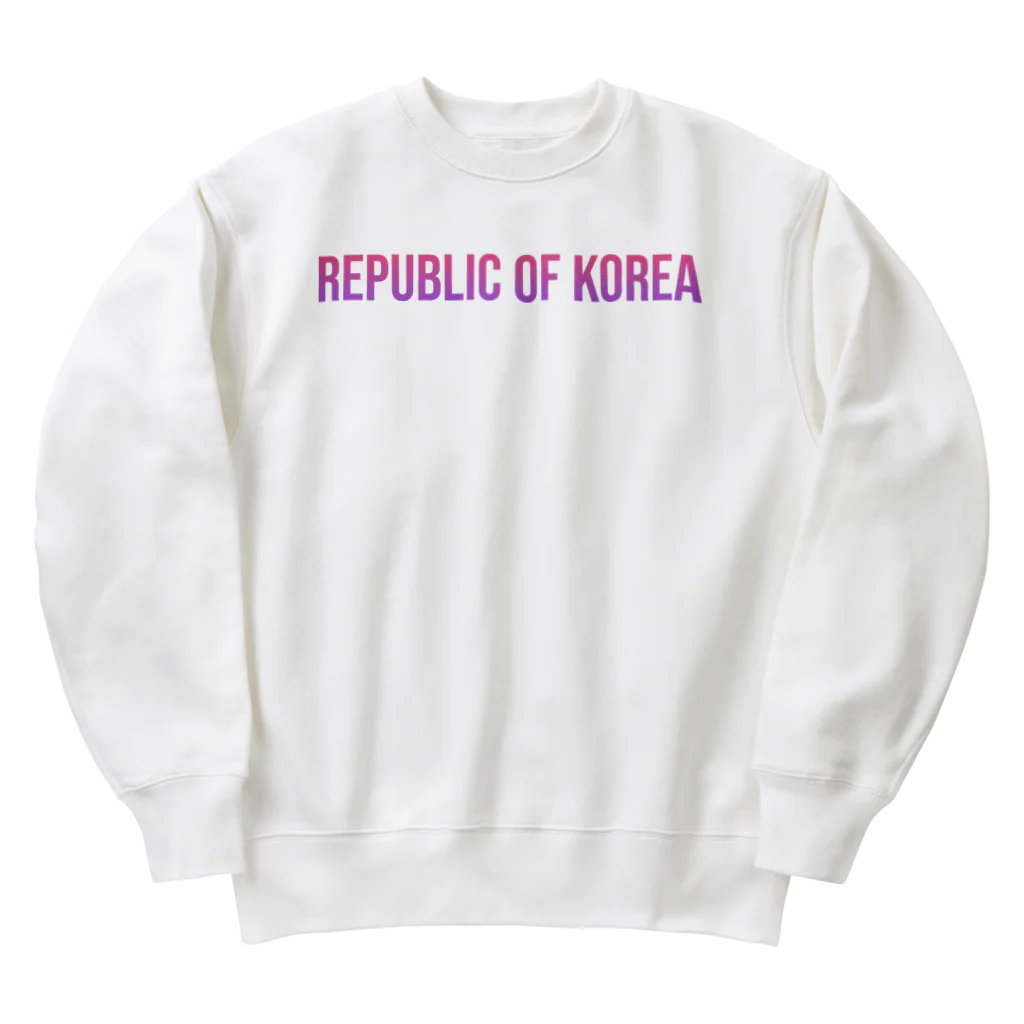 ON NOtEの韓国 ロゴピンク Heavyweight Crew Neck Sweatshirt