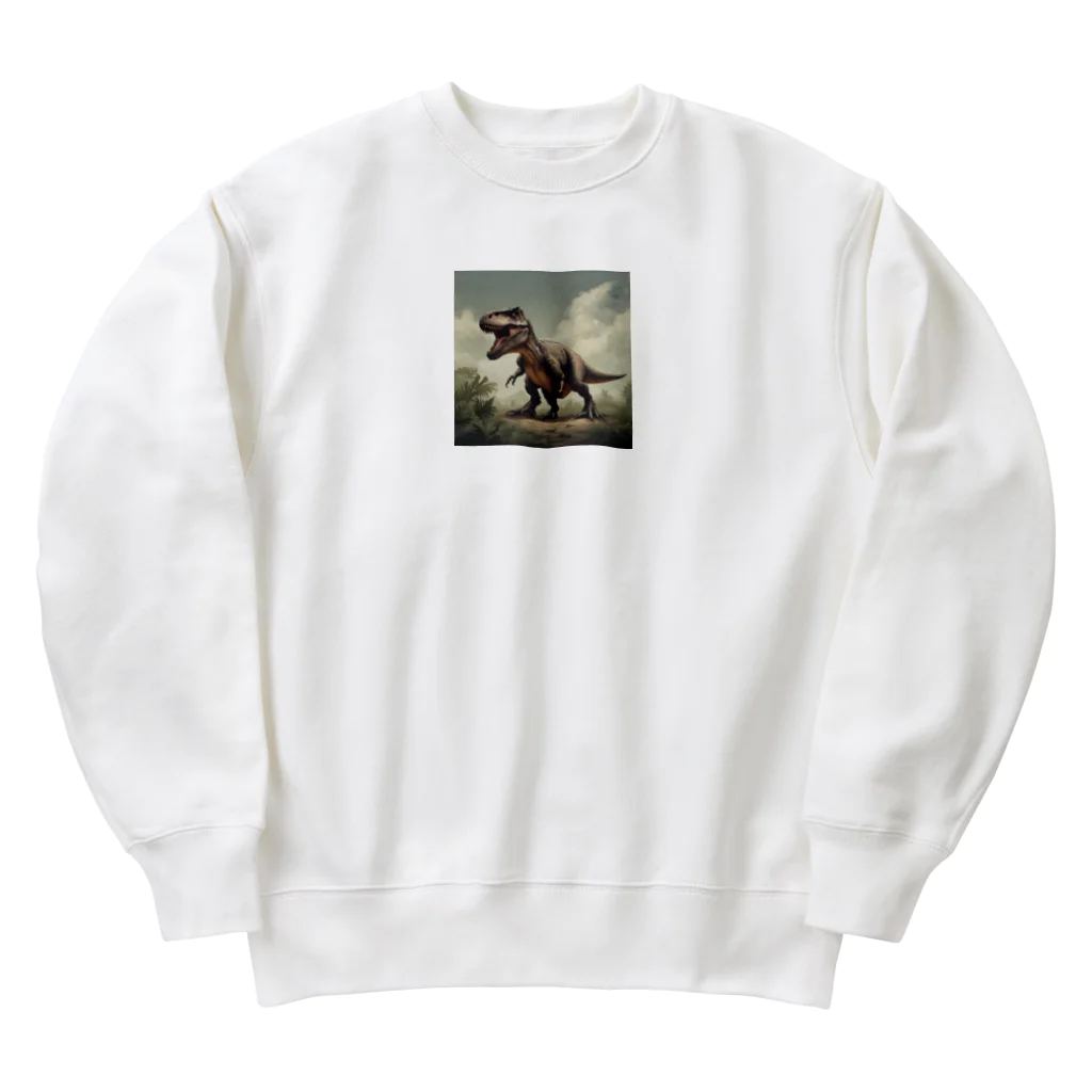 Ryuu_0925の迫力ある恐竜 Heavyweight Crew Neck Sweatshirt