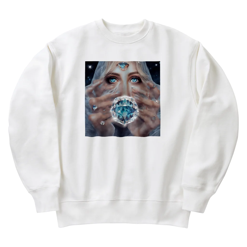 Ri-2のダイヤモンド女性と神秘 Heavyweight Crew Neck Sweatshirt