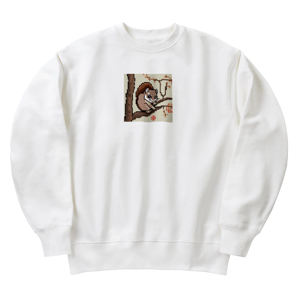 和み庵の大好きモモンガ Heavyweight Crew Neck Sweatshirt