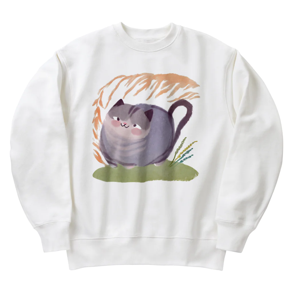 asukaのかわいいにゃんこ Heavyweight Crew Neck Sweatshirt