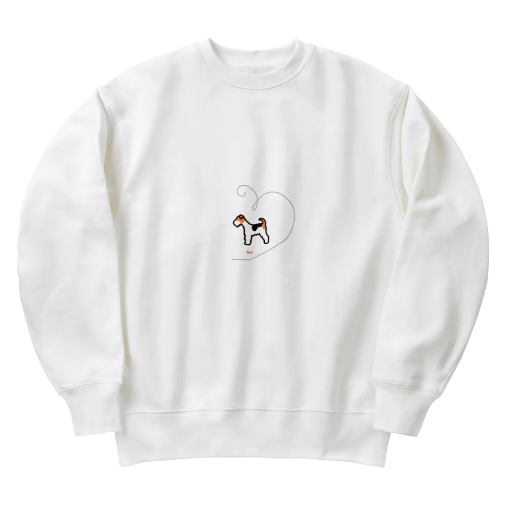 non0630のlove terrier Heavyweight Crew Neck Sweatshirt