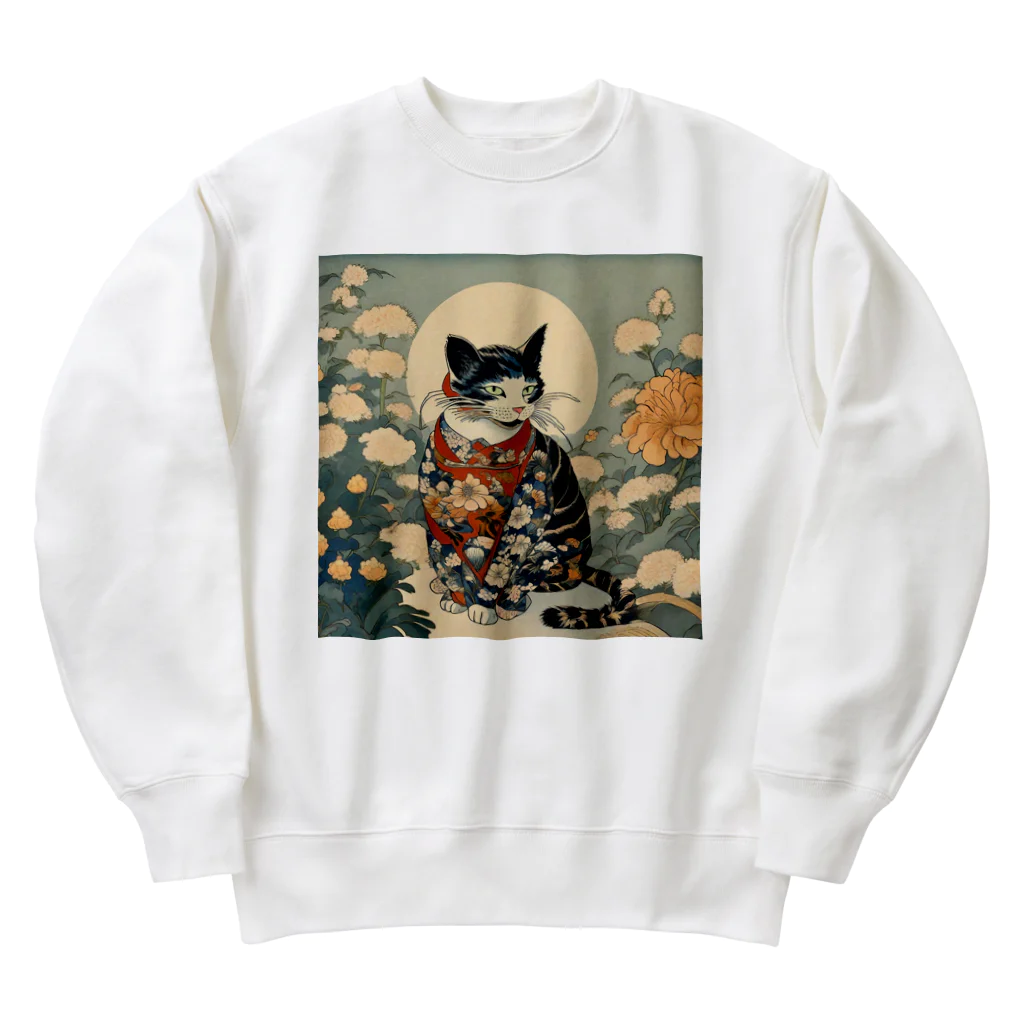 NECOSUIの花魅猫 Heavyweight Crew Neck Sweatshirt