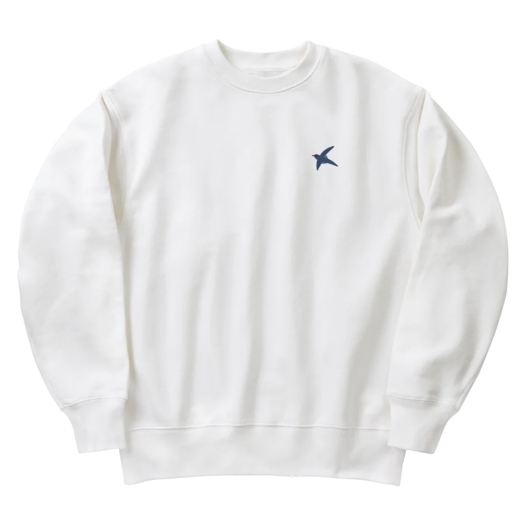 らくがき子さんのものづくり工房の夕日とトリたち Heavyweight Crew Neck Sweatshirt