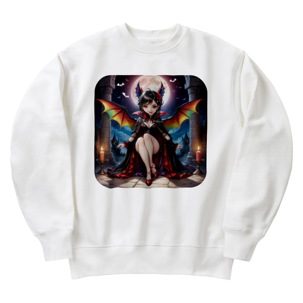 NexDreamの妖精のハロウィンフェス（吸血鬼） Heavyweight Crew Neck Sweatshirt