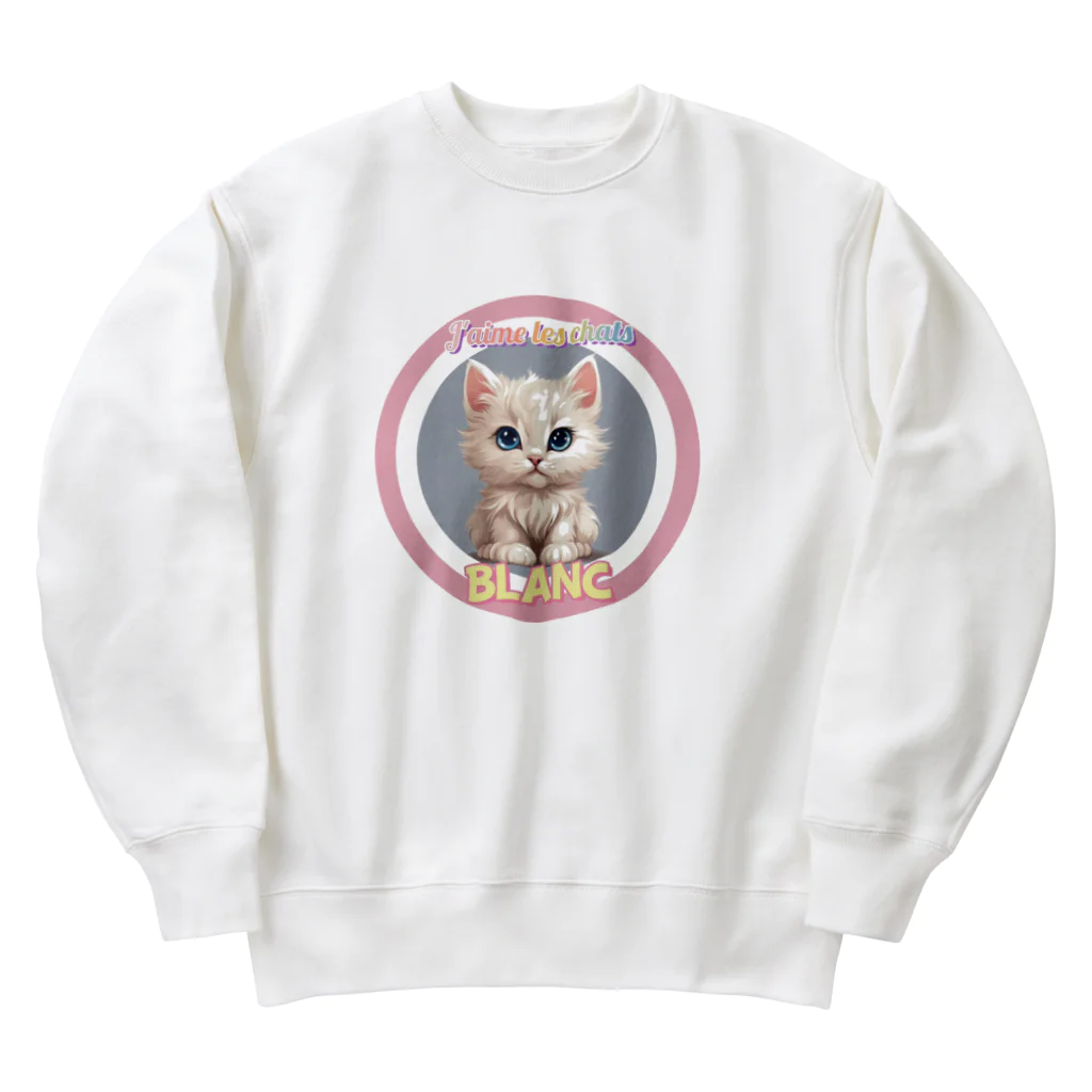 もこもこくまのBlanc (ブロン) Heavyweight Crew Neck Sweatshirt