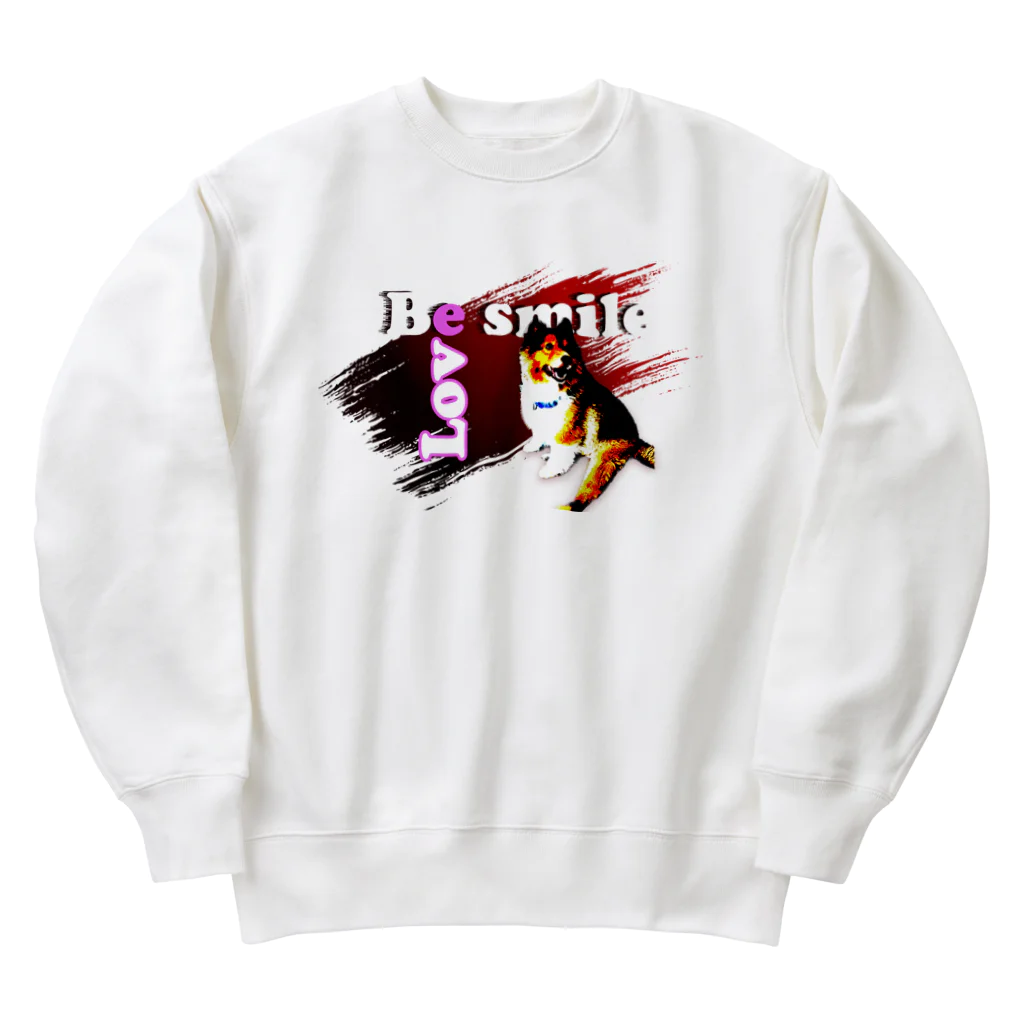 もふもふ犬ソア君SHOPのBe smile♡ Heavyweight Crew Neck Sweatshirt