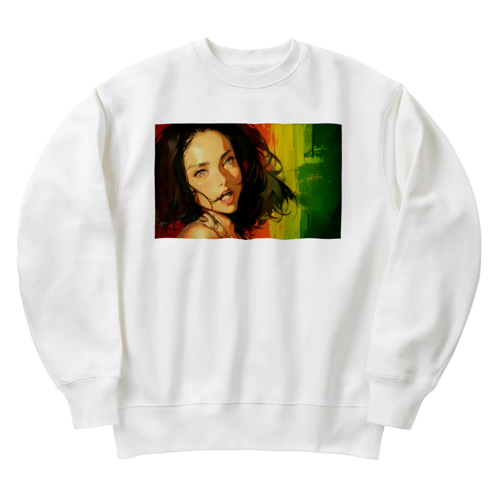 ボンブ映像社のレゲェ女子 Heavyweight Crew Neck Sweatshirt