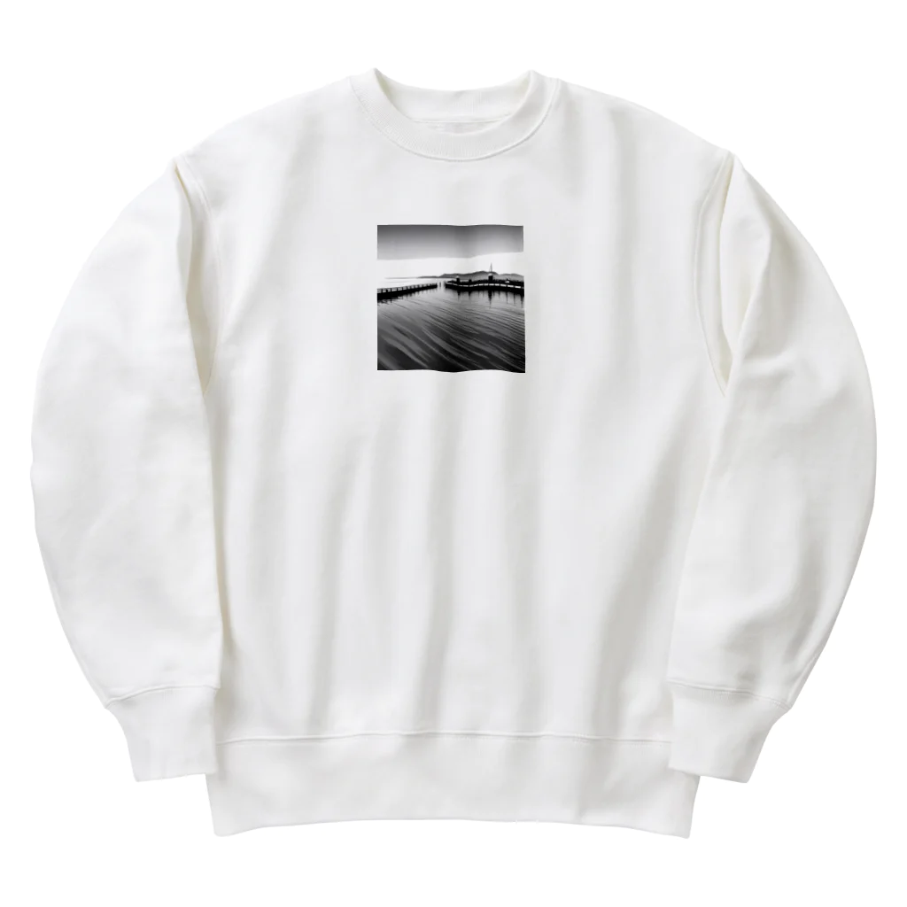 YoMiTの有名な観光スポットイメージ画像：チューリッヒ湖（スイス） Heavyweight Crew Neck Sweatshirt