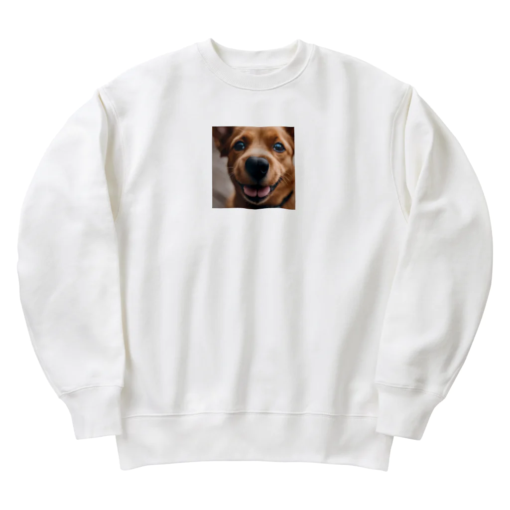 hagetsuruの可愛いワンちゃん Heavyweight Crew Neck Sweatshirt