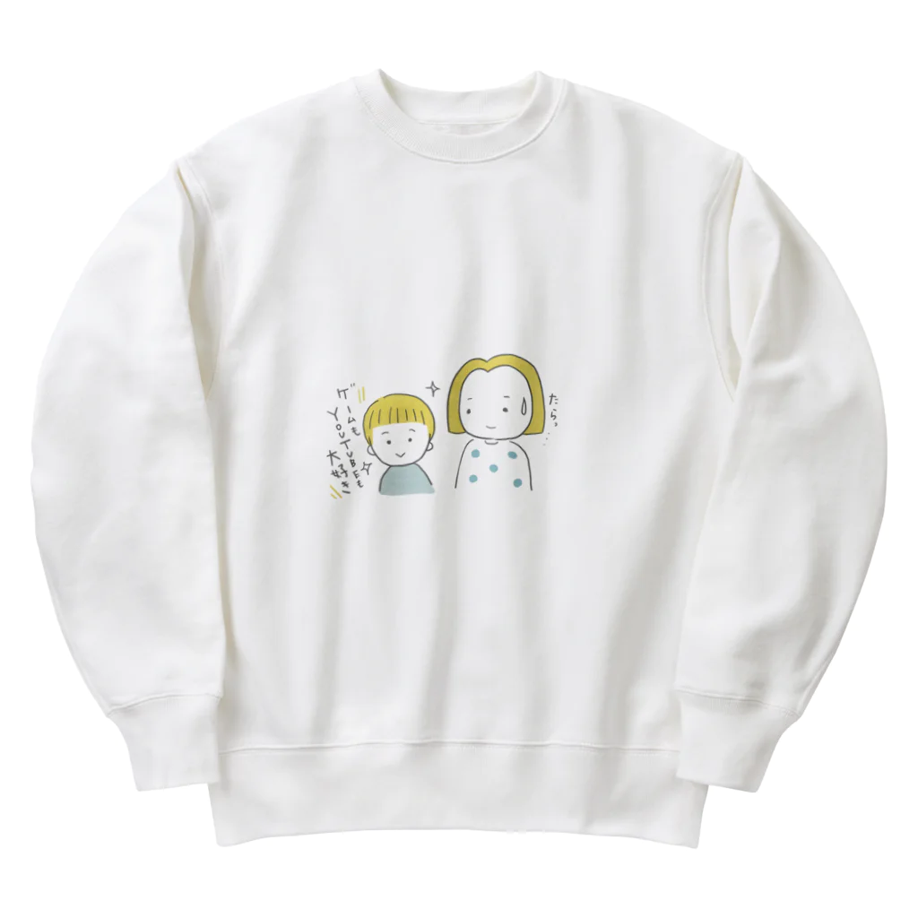 あゆみんのワンオペママの悩み Heavyweight Crew Neck Sweatshirt