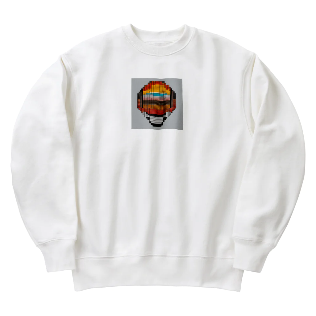 nomad4491のドット絵の法螺貝 Heavyweight Crew Neck Sweatshirt