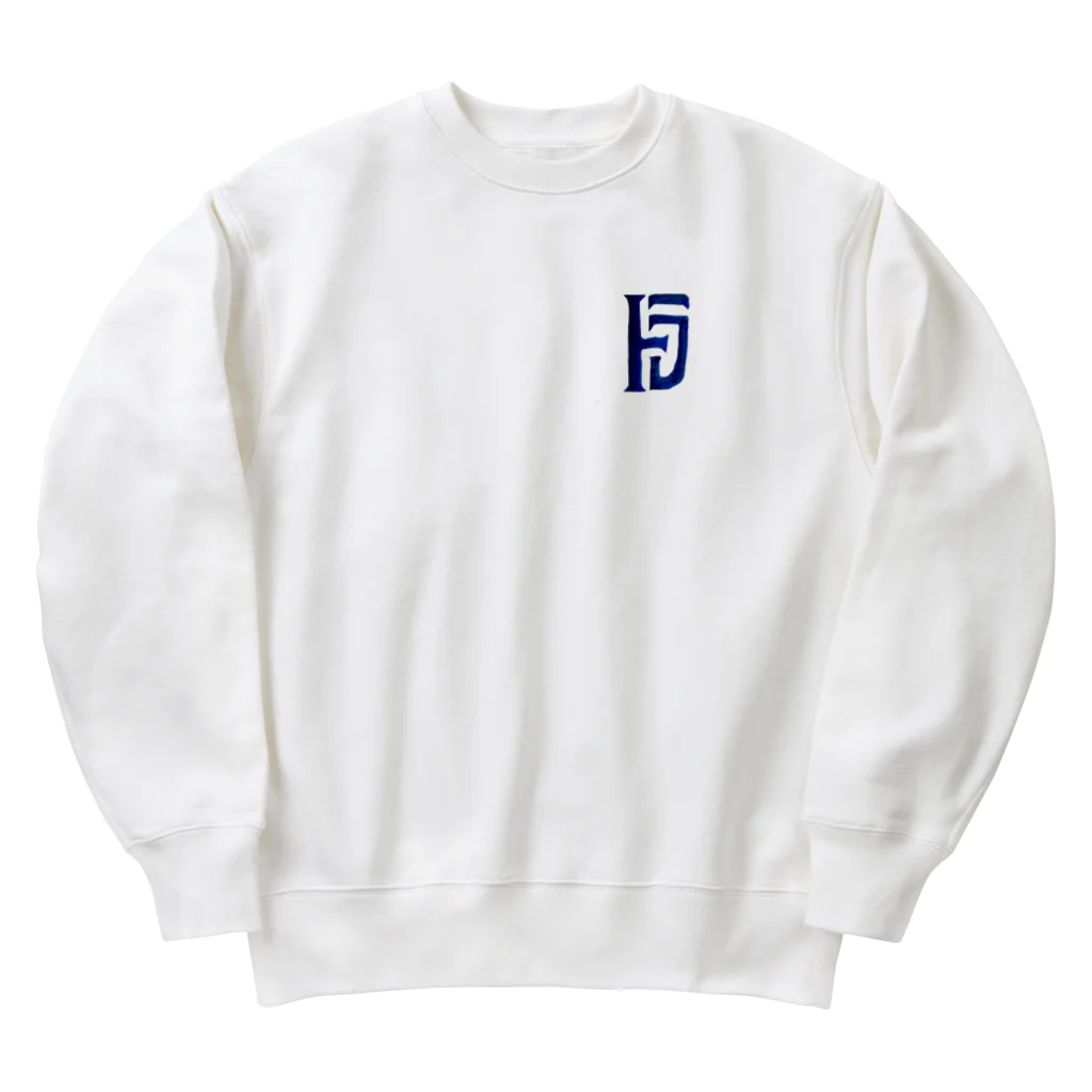 crayonerdのトラちゃん　背景付き Heavyweight Crew Neck Sweatshirt