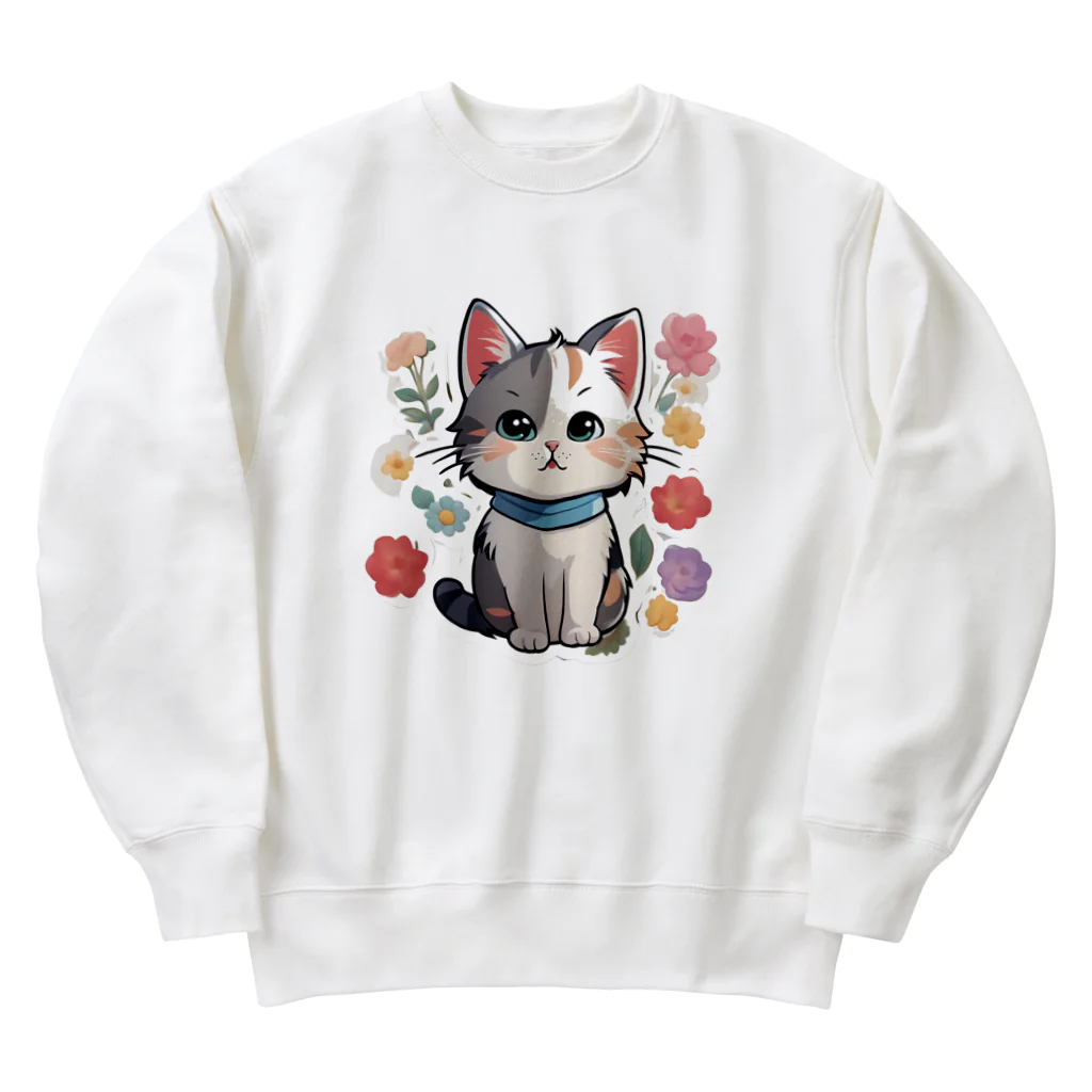 ManmaruShopのちびねこシリーズ4 Heavyweight Crew Neck Sweatshirt