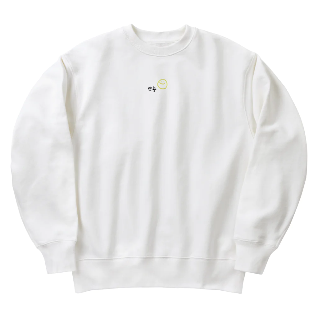 m31oのにこにこあんにょーん Heavyweight Crew Neck Sweatshirt