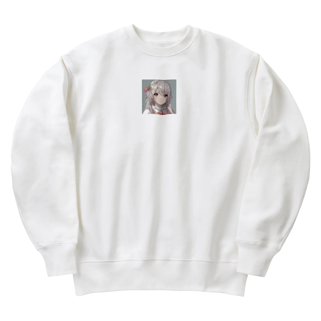 ゆうたんショップの可愛いAIキャラ2 Heavyweight Crew Neck Sweatshirt